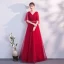 Modern / Fashion Black Evening Dresses  2018 A-Line / Princess Sash V-Neck Backless Short Sleeve Floor-Length / Long Formal Dresses