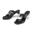 Modest / Simple Black Street Wear Womens Sandals 2021 7 cm Crystal Thick Heels Open / Peep Toe Sandals High Heels