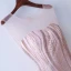 Chic / Beautiful Pearl Pink Prom Dresses 2017 A-Line / Princess Sequins Lace Scoop Neck Backless Sleeveless Floor-Length / Long Prom