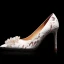 Charmig Elfenben Afton Beading Brudskor 2021 Läder 9 cm Stilettklackar Spetsiga Pumps Högklackade