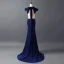 Amazing / Unique Evening Dresses  2017 Trumpet / Mermaid Backless Bow Strapless Lace Up V-Neck Short Sleeve Court Train Evening Party