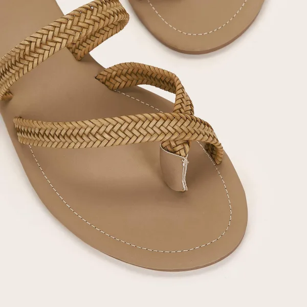 Proste / Simple Warkocz Plaża Pantofle & Klapki 2021 Peep Toe Buty Damskie