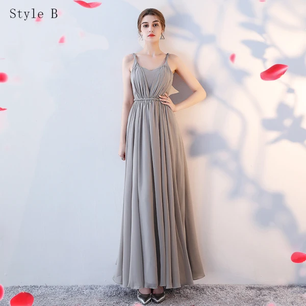Chic / Belle Robe Demoiselle D'honneur 2017 Princesse Longueur Cheville Demoiselle D'honneur Robe Pour Mariage