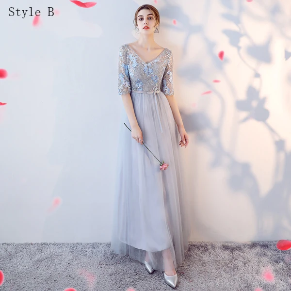 Chic / Beautiful Sky Blue Bridesmaid Dresses 2017 A-Line / Princess Crossed Straps Lace Flower Bow Backless Ankle Length Bridesmaid Wedding Party Dresses