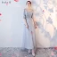 Chic / Beautiful Sky Blue Bridesmaid Dresses 2017 A-Line / Princess Crossed Straps Lace Flower Bow Backless Ankle Length Bridesmaid Wedding Party Dresses