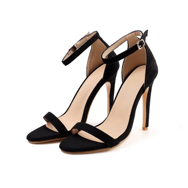 Sexy Argenté Cocktail Soirée Sandales Femme 2021 Bride Cheville 11 cm Talons Aiguilles Peep Toes / Bout Ouvert Sandales Talons Hauts