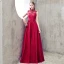 Chic / Beautiful Evening Dresses  2017 A-Line / Princess Beading Crystal Backless High Neck Sleeveless Floor-Length / Long Formal Dresses
