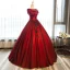 Chic / Beautiful Burgundy Prom Dresses 2017 Ball Gown Butterfly Appliques Artificial Flowers Scoop Neck Backless Short Sleeve Floor-Length / Long Formal Dresses