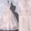 Chic / Beautiful Champagne Glitter Prom Dresses 2022 Ball Gown Strapless Sleeveless Backless Floor-Length / Long Formal Dresses