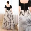 Élégant Noire Robe De Bal 2023 Princesse Faux Diamant Encolure Carrée Manches Courtes Dos Nu Longue Promo Robe De Ceremonie