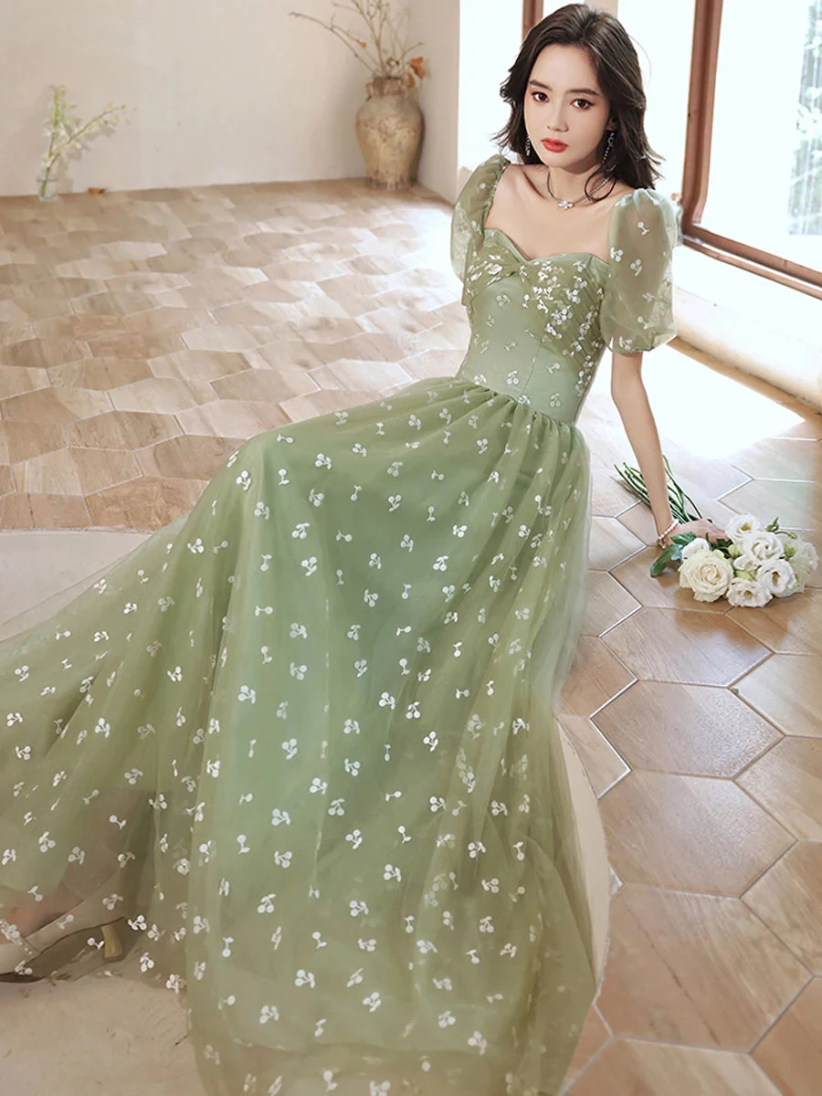 slim fit dress slacks Sage Green Prom Dresses Princess Off Shoulder – Lisposa