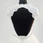 Chic / Belle Champagne Cathedral Train Mariage 2018 Princesse Transparentes Tulle Col Haut Dos Nu Perlage Plissée Faux Diamant Robe De Mariée