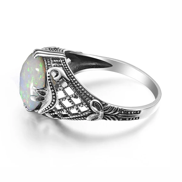Simple Argenté Anneaux 2019 Cristal Damassée Lune Foi Plaqué argent Église Accessorize Bague