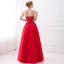 Sparkly Rød Ballkjoler 2017 Prinsesse Uten Ermer Fantastiske / Unike Kjæreste Ryggløse Beading Paljetter Lange Tyll Formelle Kjoler