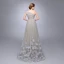 Chic / Beautiful Grey One-Shoulder Prom Dresses 2017 A-Line / Princess Sleeveless Ruffle Tulle Flower Floor-Length / Long Formal Dresses