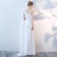 Klassisch Elegante Weiß Abendkleider 2018 Mermaid Lange One-Shoulder Tülle Abend Rückenfreies Festliche Kleider