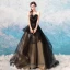 Chic / Beautiful Black 2018 Prom Dresses A-Line / Princess Tulle Floor-Length / Long Winter Strapless Beading Appliques Backless Evening Party Prom Formal Dresses
