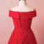 Classique Élégant Rouge Grande Taille Robe De Soirée 2018 Princesse Lacer Tulle Printemps Appliques Dos Nu Bustier Soirée Robe De Ceremonie