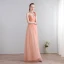 Simple Lilas Robe De Soirée 2018 Lacer Chiffon Dos Nu Robe De Ceremonie