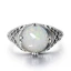 Simple Argenté Anneaux 2019 Cristal Damassée Lune Foi Plaqué argent Église Accessorize Bague
