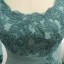 Schlicht Grün A Linie Brautmutterkleider 2019 Chiffon Spitze V-Ausschnitt Stickerei Applikationen Rückenfreies Handgefertigt Sweep / Pinsel Zug Kirche Kleider Für Hochzeit