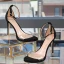 Fantastiske / Unike Aprikos Homecoming Høyhælte Sandaler 2020 Suede Strappy Polyester Peep Toe Fest Aften Stiletthæler 12 cm Damesko