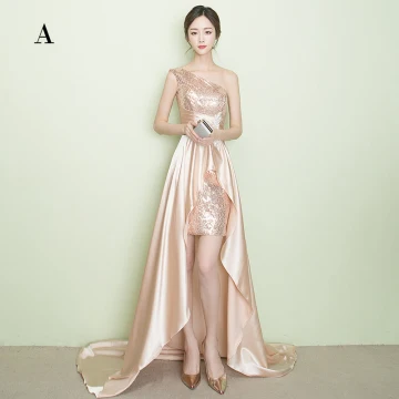 Chic Belle Scintillantes Champagne Robe De Soirée 2017 Princesse Bustier Dos Nu Faux Diamant Paillettes Polyester Soirée Robe De Fete