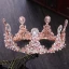 Schöne Pink Brautschmuck 2017 Metall Perlenstickerei Kristall Strass Hochzeit Ball Brautaccessoires