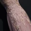 Luxury / Gorgeous Blushing Pink Evening Dresses  2017 Trumpet / Mermaid U-Neck Tulle Beading Backless Embroidered Evening Party Formal Dresses