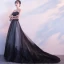 Amazing / Unique Black Prom Dresses 2017 A-Line / Princess Strapless Lace Tulle Appliques Backless Prom Formal Dresses