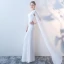 Klassisch Elegante Weiß Abendkleider 2018 Mermaid Lange One-Shoulder Tülle Abend Rückenfreies Festliche Kleider