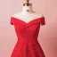Classique Élégant Rouge Grande Taille Robe De Soirée 2018 Princesse Lacer Tulle Printemps Appliques Dos Nu Bustier Soirée Robe De Ceremonie