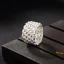 Vintage / Originale Argenté Traverser Tresser Foi Bague Argent sterling Travail Vacances Anneaux 2019 Accessorize