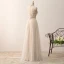 2 Piece Bohemia Champagne Prom Dresses 2017 A-Line / Princess High Neck Sleeveless Beading Ruffle Tulle Floor-Length / Long Formal Dresses