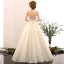 Amazing / Unique Champagne Wedding 2017 A-Line / Princess Organza High Neck Heart-shaped Backless Beading Wedding Dresses