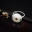 Klassisk Elegant Sølv Håndlaget Fred Håp Ringe Agate Aften Ringer 2019 Tilbehør