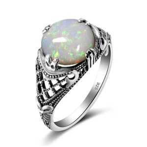 Eenvoudige Zilveren Ringen 2019 Kristal Damast Maan Geloof Verzilverd Kerk Accessoires Ring