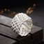 Vintage / Originale Argenté Traverser Tresser Foi Bague Argent sterling Travail Vacances Anneaux 2019 Accessorize