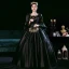 Vintage / Retro Medieval Gothic Baroque Black Evening Dresses 2021 Crossed Straps Lace Embroidered U-Neck Cosplay Dancing Long Sleeve Winter Ball Gown Prom Dresses
