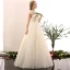 Amazing / Unique Champagne Wedding 2017 A-Line / Princess Organza High Neck Heart-shaped Backless Beading Wedding Dresses