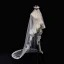 Chic / Beautiful White Wedding Lace Tulle Appliques Wedding Veils 2018