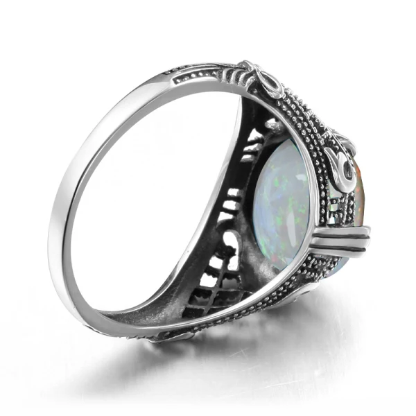 Simple Argenté Anneaux 2019 Cristal Damassée Lune Foi Plaqué argent Église Accessorize Bague