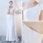 Klassisch Elegante Weiß Abendkleider 2018 Mermaid Lange One-Shoulder Tülle Abend Rückenfreies Festliche Kleider