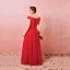 Chic / Beautiful Red Plus Size Evening Dresses  2018 A-Line / Princess Tulle Lace-up Cap Sleeves Backless Strapless Summer Evening Party Formal Dresses