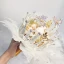Stunning Eye-catching White Wedding Flowers 2020 Metal Tulle Appliques Beading Crystal Rhinestone Handmade  Wedding Prom Accessories