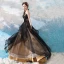 Chic / Beautiful Black 2018 Prom Dresses A-Line / Princess Tulle Floor-Length / Long Winter Strapless Beading Appliques Backless Evening Party Prom Formal Dresses
