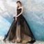 Chic / Beautiful Black 2018 Prom Dresses A-Line / Princess Tulle Floor-Length / Long Winter Strapless Beading Appliques Backless Evening Party Prom Formal Dresses