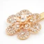 Enkel Gull Aften Belter 2020 Metall Beading Blomst Rhinestone Homecoming Fest Tilbehør