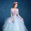 Chic / Beautiful Formal Dresses 2017 Prom Dresses Ball Gown Floor-Length / Long V-Neck Sleeveless Backless Sash Pearl Appliques Flower