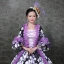 Vintage / Retro Medieval Black Ball Gown Prom Dresses 2021 Long Sleeve Square Neckline Zipper Up Floor-Length / Long Printing Flower Lace Satin Cosplay Prom Formal Dresses